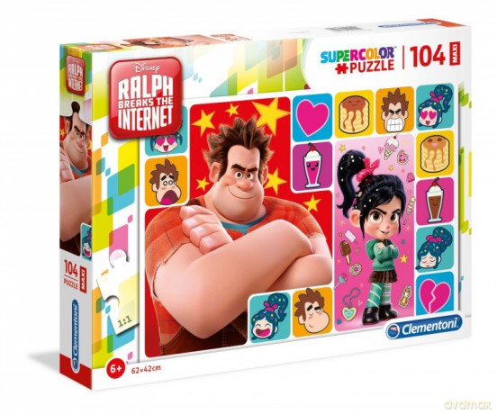 CLEMENTONI 104 el. Maxi Super Kolor - Raplh [PUZZLE]
