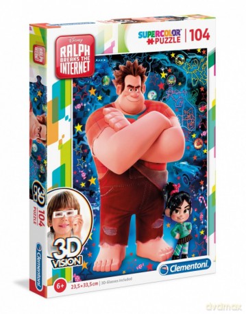 CLEMENTONI 3D Vision 104 el. Ralph [PUZZLE]
