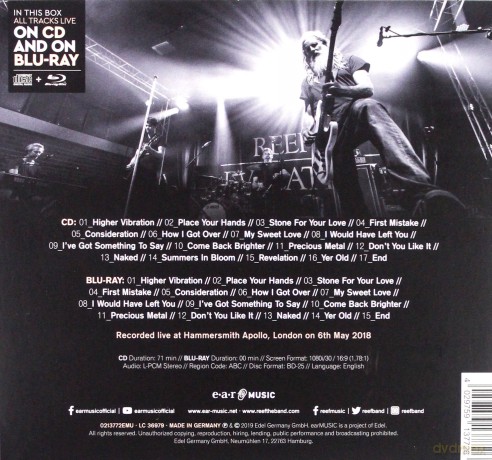 Reef: In Motion Live From Hammersmith [Blu-Ray]+[CD]