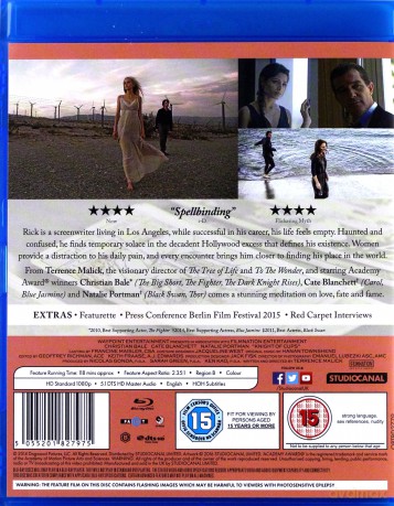 Knight of Cups (Rycerz pucharów) [Blu-Ray]
