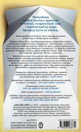 Asymetria - Lisa Halliday, Maciej Świerkocki [KSIĄŻKA]