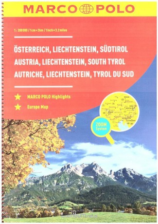 Atlas Austria 1:200 000 spirala [KSIĄŻKA]
