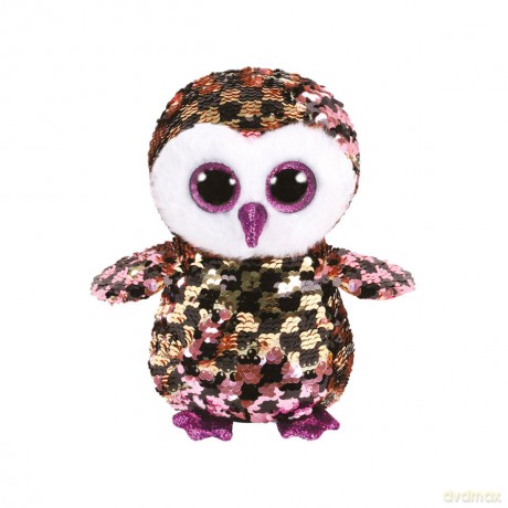 Beanie Boos Checks - Cekinowa Sowa 15 cm