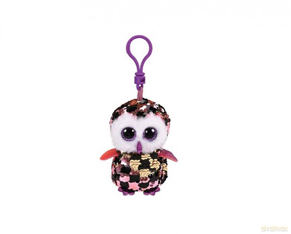 Beanie Boos Checks - Cekinowa Sowa brelok
