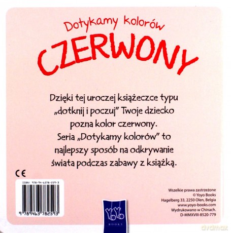 Dotykamy kolorów - Czerwony [KSIĄŻKA]