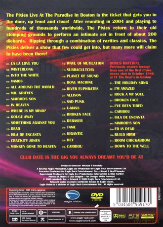 Pixies: Live At The Paradise In Boston [DVD]