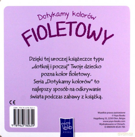Dotykamy kolorów - Fioletowy [KSIĄŻKA]