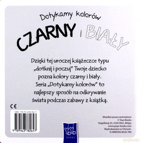 Dotykamy kolorów- Czarny i Biały [KSIĄŻKA]