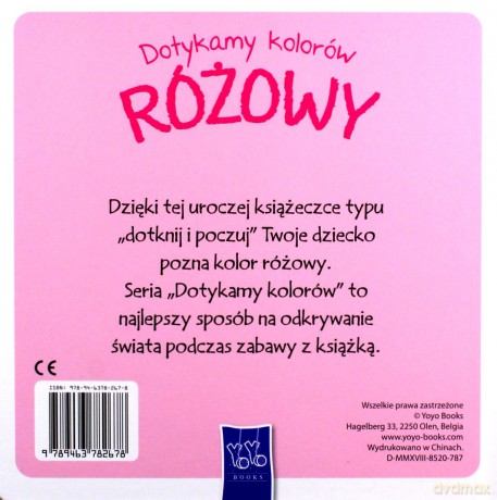 Dotykamy kolorów- Różowy [KSIĄŻKA]