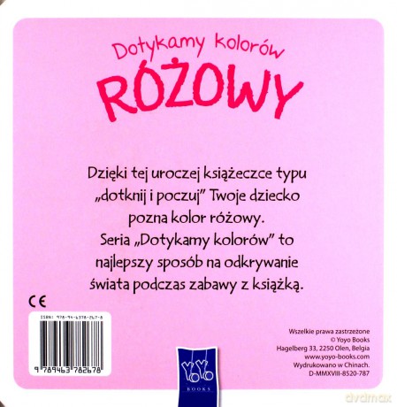Dotykamy kolorów- Różowy [KSIĄŻKA]