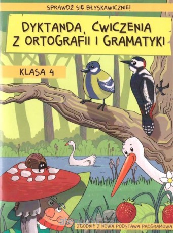 Dyktanda, ćwiczenia z ortografii i gramatyki Klasa 4 - Wiesława Zaręba [KSIĄŻKA]