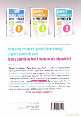 Egzamin ósmoklasisty - język polski Repetytorium [KSIĄŻKA]