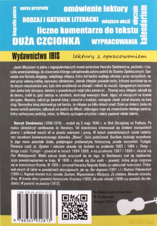 Janko Muzykant z opracowaniem - Henryk Sienkiewicz [KSIĄŻKA]