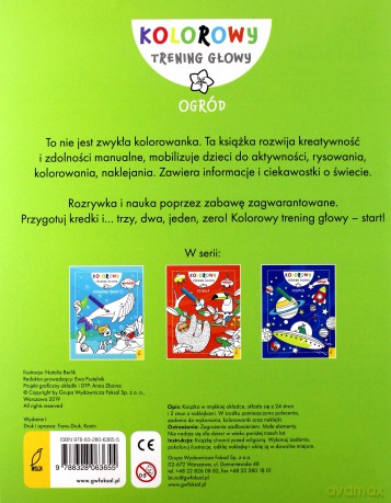 Kolorowy trening głowy. Ogród [KSIĄŻKA]