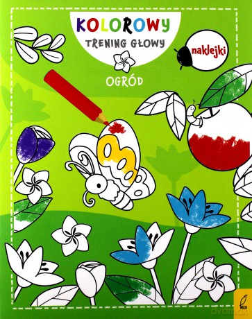 Kolorowy trening głowy. Ogród [KSIĄŻKA]