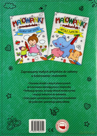 Malowanki malucha. Wesołe zwierzaki [KSIĄŻKA]