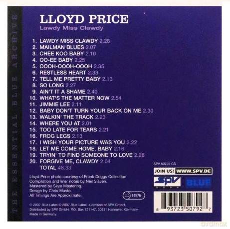 Lloyd Price: Lawdy Miss Clawdy [CD]
