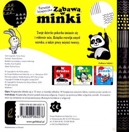 Pierwsza książeczka. Zabawa w minki [KSIĄŻKA]