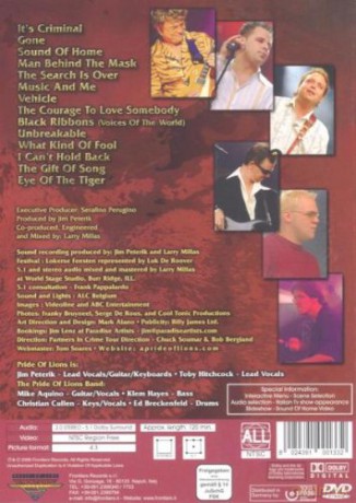 Pride Of Lions: Live In Belgium [DVD]