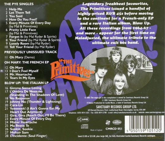 The Primitives: Maladjusted [CD]