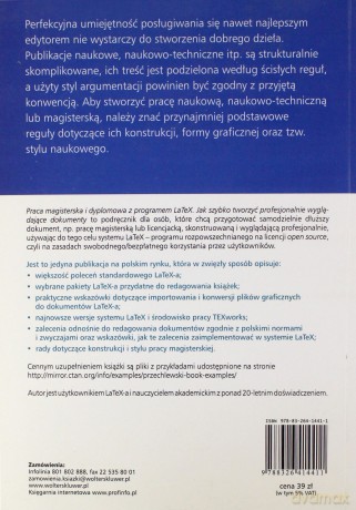 Praca magisterska i dyplomowa z programem LaTeX - Tomasz Przechlewski [KSIĄŻKA]