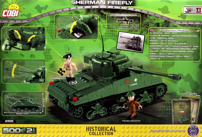 Small Army Sherman Firefly amerykański czołg [KLOCKI]