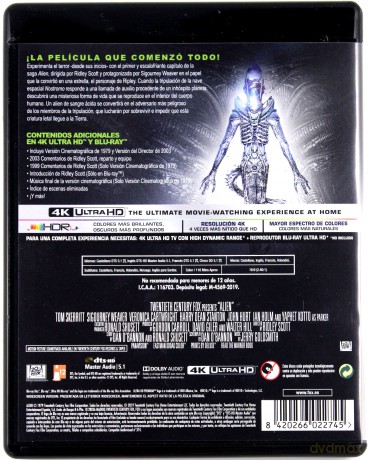 Obcy - 8. pasażer Nostromo [Blu-Ray 4K]+[Blu-Ray]