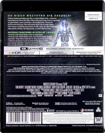 Obcy - 8. pasażer Nostromo [Blu-Ray 4K]+[Blu-Ray]