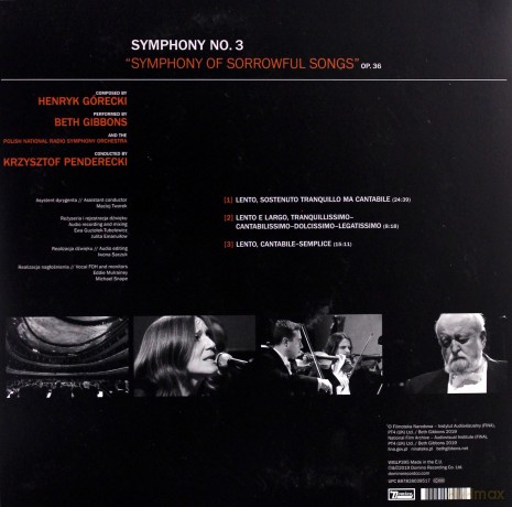 Beth Gibbons & Polish National Radio Symphony Orchestra: Henryk Górecki: Symphony No. 3 (Symphony Of Sorrowful Songs) [Winyl]