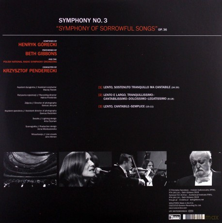Beth Gibbons & Polish National Radio Symphony Orchestra: Henryk Górecki: Symphony No. 3 (Symphony Of Sorrowful Songs) [Winyl]+[DVD]