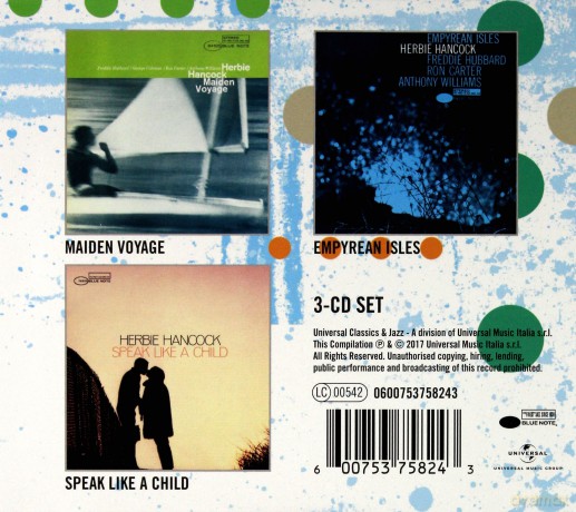 Herbie Hancock: 3 Essential Albums (Maiden Voyage, Empyrean Isles, Speak Like A Child) [3CD]