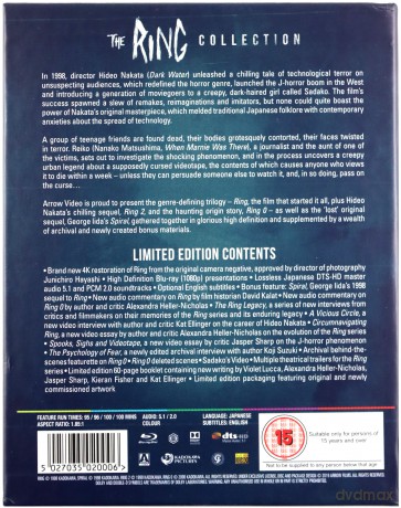 The Ring Collection: Ring / Ring 2 / Ring 0 (The Ring: Krąg / The Ring: Krąg 2 / The Ring: Krąg 0 - Narodziny) [3xBlu-Ray]