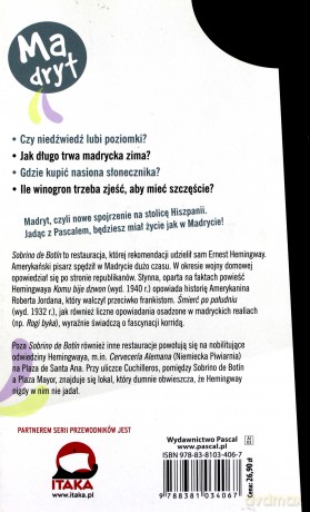 Madryt. Pascal lajt - Weselina Gacińska [KSIĄŻKA]