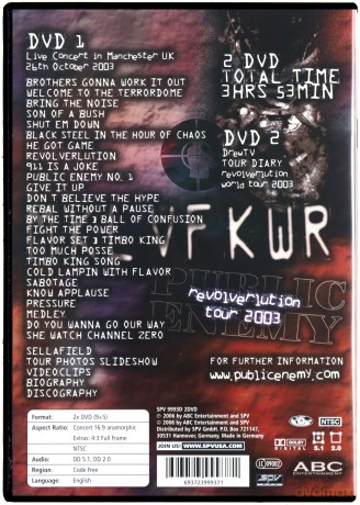 Public Enemy: Manchester Uk Live [2DVD]