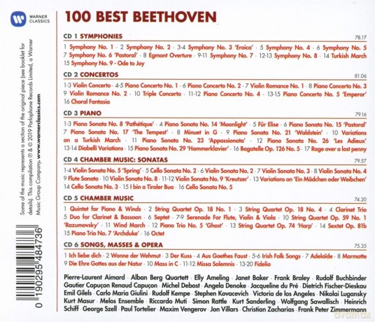 100 Best Beethoven [6CD]