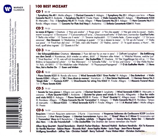 100 Best Mozart [6CD]