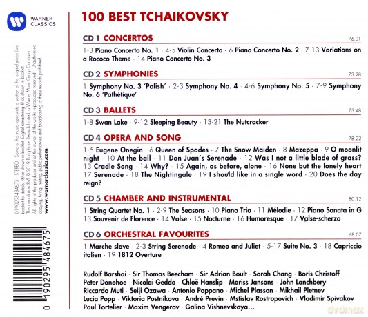 100 Best Tchaikovsky [6CD]