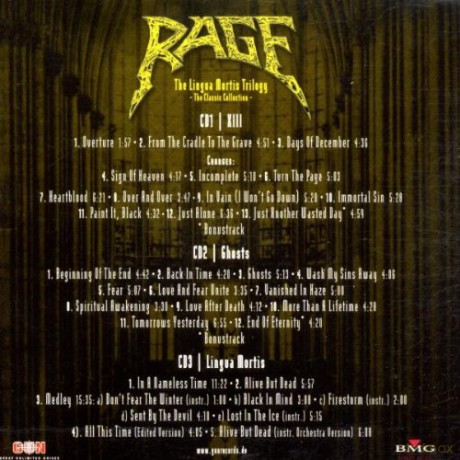 Rage: The Lingua Mortis Trilogy [3CD]