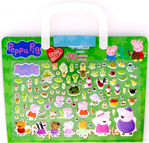 Peppa Pig Teczka z naklejkami Peppa w ogrodzie [KSIĄŻKA]