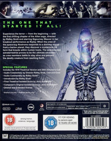 Alien 40th Anniversary (Obcy - 8. pasażer Nostromo) [Blu-Ray]