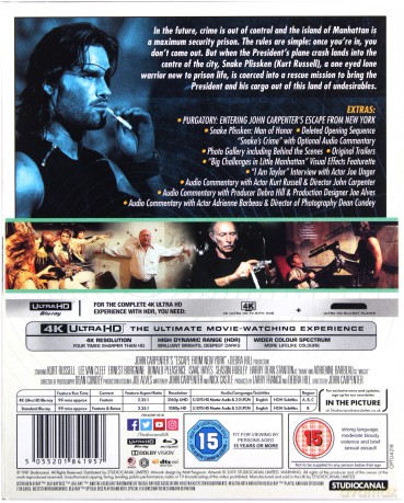 Escape From New York (Ucieczka z Nowego Jorku) [Blu-Ray 4K]+[2xBlu-Ray]
