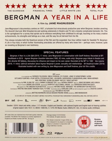 Ingmar Bergman: A Year In A Life (+ 4-Part Tv Season) (Bergman - Rok z życia) [3xBlu-Ray]