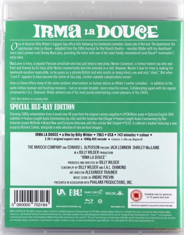 Irma la Douce (Słodka Irma) [Blu-Ray]
