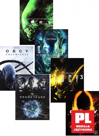Obcy: 8 Pasażer Nostromo / Decydujące starcie / 3 / Przebudzenie / Przymierze / Prometeusz (booklet) Pakiet [6DVD]