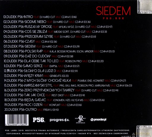Dudek P56: Siedem Prorok. Polski Rap [CD]