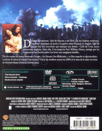 The Last of the Mohicans (Ostatni Mohikanin) [DVD]