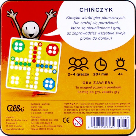 Magnetyczny Chińczyk na podróż [GRA]