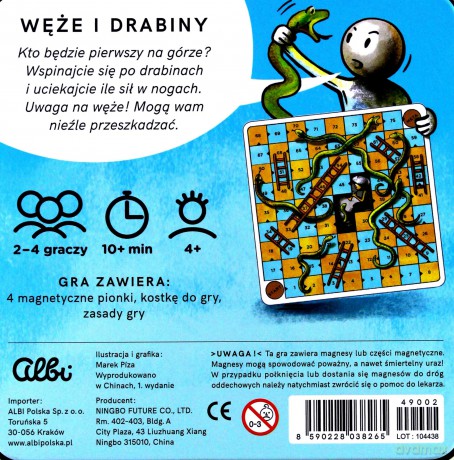 Magnetyczne Węże i drabiny na podróż [GRA]