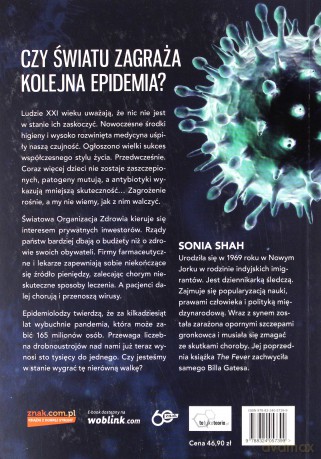 Epidemia. Od dżumy przez HIV po ebolę - Sonia Shah [KSIĄŻKA]