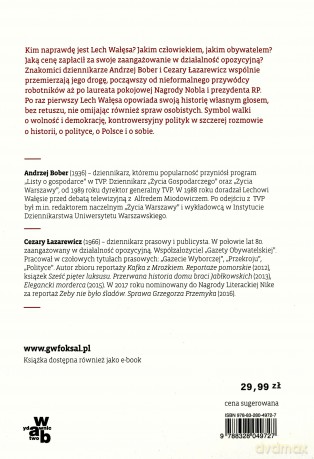 Ja. Rozmowa z Lechem Wałęsą - Andrzej Bober, Cezary Łazarewicz [KSIĄŻKA]